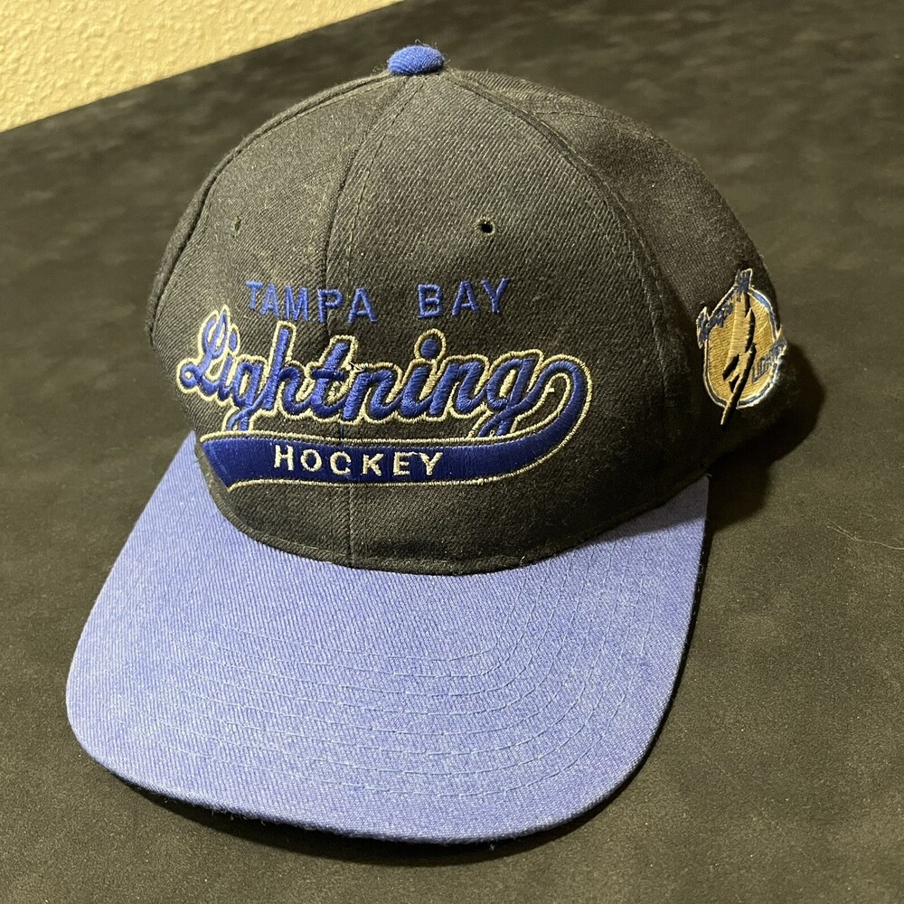 Tampa Bay Lightning Starter Hat Vintage Snapback Wool NHL Center Ice 90s Retro
